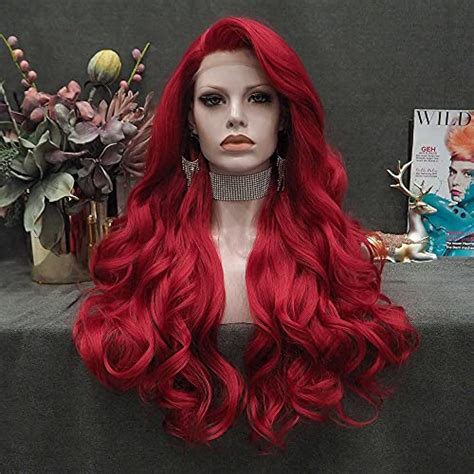 dark red lace front